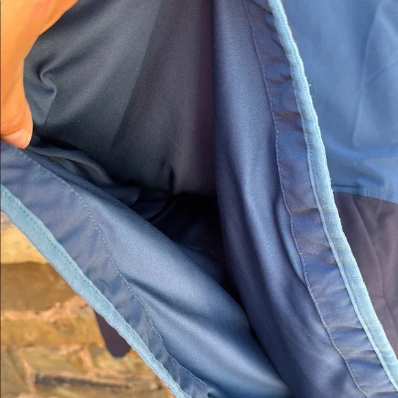 The North Face Blue Windbreaker Jacket with Mock Neck - Picture 5 of 12